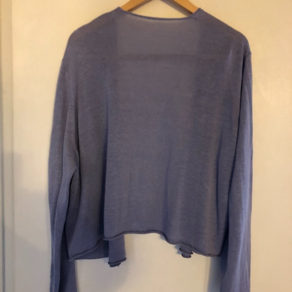 J Jill lavender open front cardigan - Picture 2 of 5